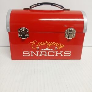 Target Bullseye "Emergency Snacks" Metal Lunchbox